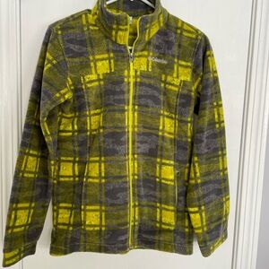 Columbia Gray and Yellow Plaid Jacket